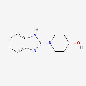1-(1H-Benzo[d]imidazol-2-yl)piperidin-4-ol chemical structure (CAS 1065484-16-3)