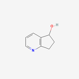 6,7-Dihydro-5H-cyclopenta[b]pyridin-5-ol chemical structure (CAS 1065609-70-2)