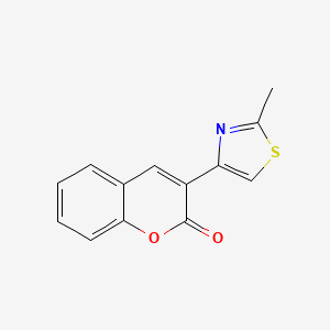3-(2-Methylthiazol-4-yl)-2H-chromen-2-one chemical structure (CAS 106578-02-3)