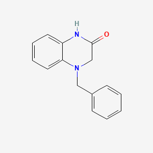4-Benzyl-1,3-dihydroquinoxalin-2-one chemical structure (CAS 106595-91-9)