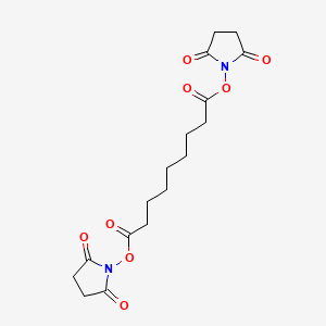 Bis(2,5-dioxopyrrolidin-1-yl) nonanedioate chemical structure (CAS 106664-96-4)