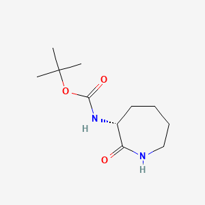(R)-tert-Butyl (2-oxoazepan-3-yl)carbamate chemical structure (CAS 106691-72-9)