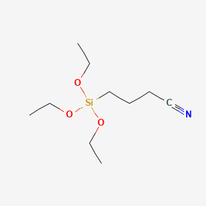 4-(Triethoxysilyl)butanenitrile chemical structure (CAS 1067-47-6)