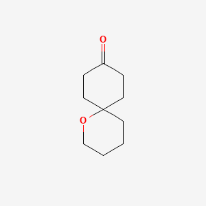 1-Oxaspiro[5.5]undecan-9-one chemical structure (CAS 1067249-24-4)