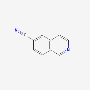 Isoquinoline-6-carbonitrile chemical structure (CAS 106778-42-1)