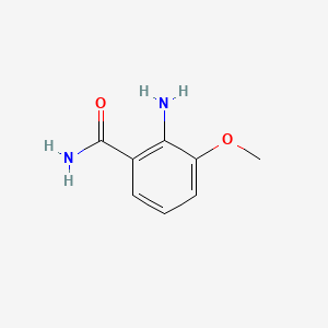 2-Amino-3-methoxybenzamide chemical structure (CAS 106782-78-9)