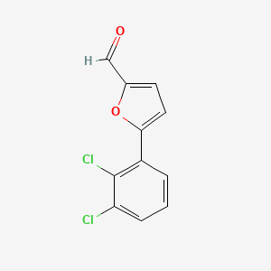 5-(2,3-Dichlorophenyl)furan-2-carbaldehyde chemical structure (CAS 106827-26-3)