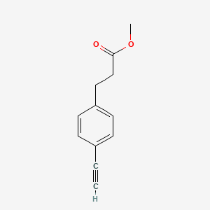 Methyl 3-(4-Ethynylphenyl)propanoate chemical structure (CAS 1068471-18-0)