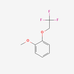 1-Methoxy-2-(2,2,2-trifluoroethoxy)benzene chemical structure (CAS 106854-74-4)