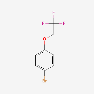 1-Bromo-4-(2,2,2-trifluoroethoxy)benzene chemical structure (CAS 106854-77-7)
