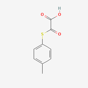 2-Oxo-2-(p-tolylthio)acetic acid chemical structure (CAS 106871-53-8)