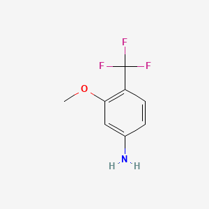 3-Methoxy-4-(trifluoromethyl)aniline chemical structure (CAS 106877-20-7)