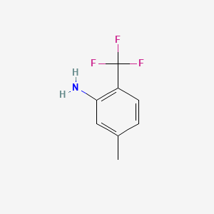 5-Methyl-2-(trifluoromethyl)aniline chemical structure (CAS 106877-29-6)