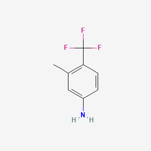 3-Methyl-4-(trifluoromethyl)aniline chemical structure (CAS 106877-31-0)