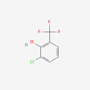 2-Chloro-6-(trifluoromethyl)phenol chemical structure (CAS 106877-36-5)