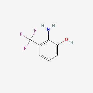 2-Amino-3-(trifluoromethyl)phenol chemical structure (CAS 106877-48-9)