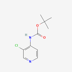 tert-Butyl (3-chloropyridin-4-yl)carbamate chemical structure (CAS 1068976-22-6)