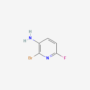 2-Bromo-6-fluoropyridin-3-amine chemical structure (CAS 1068976-51-1)