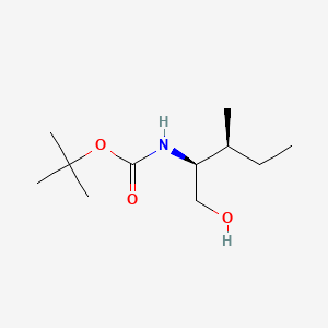 tert-Butyl ((2S,3S)-1-hydroxy-3-methylpentan-2-yl)carbamate chemical structure (CAS 106946-74-1)