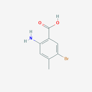 2-Amino-5-bromo-4-methylbenzoic acid chemical structure (CAS 106976-24-3)