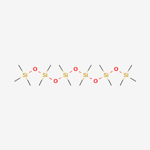 1,1,1,3,3,5,5,7,7,9,9,11,11,11-Tetradecamethylhexasiloxane chemical structure (CAS 107-52-8)