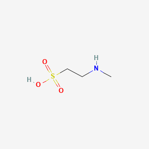 2-(Methylamino)ethanesulfonic acid chemical structure (CAS 107-68-6)