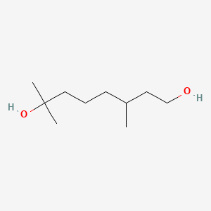 Hydroxycitronellol chemical structure (CAS 107-74-4)