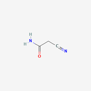 2-Cyanoacetamide chemical structure (CAS 107-91-5)