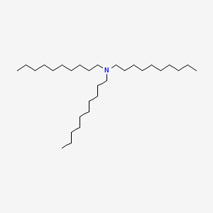 Tri-n-decylamine chemical structure (CAS 1070-01-5)