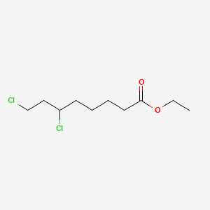 Ethyl 6,8-dichlorooctanoate chemical structure (CAS 1070-64-0)