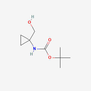 tert-Butyl (1-(hydroxymethyl)cyclopropyl)carbamate chemical structure (CAS 107017-73-2)