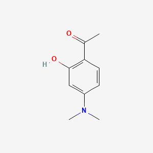 1-[4-(Dimethylamino)-2-hydroxyphenyl]ethan-1-one chemical structure (CAS 107070-69-9)