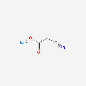 Sodium 2-cyanoacetate(White to off-white) chemical structure (CAS 1071-36-9)