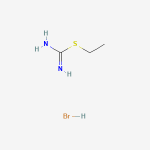 Ethyl carbamimidothioate hydrobromide chemical structure (CAS 1071-37-0)