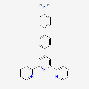 4'-([2,2':6',2''-Terpyridin]-4'-yl)-[1,1'-biphenyl]-4-amine chemical structure (CAS 1071227-10-5)