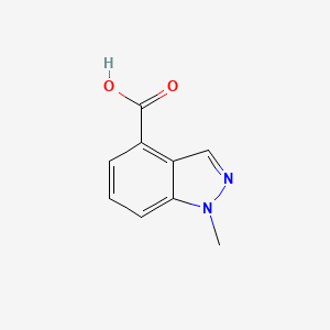 1-Methyl-1H-indazole-4-carboxylic acid chemical structure (CAS 1071433-05-0)
