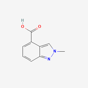 2-Methyl-2H-indazole-4-carboxylic acid chemical structure (CAS 1071433-06-1)