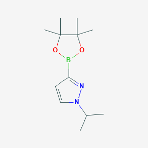 1-Isopropyl-3-(4,4,5,5-tetramethyl-1,3,2-dioxaborolan-2-yl)-1H-pyrazole chemical structure (CAS 1071496-88-2)