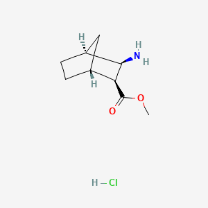 Methyl (1R,2S,3R,4S)-3-aminobicyclo[2.2.1]heptane-2-carboxylate hydrochloride chemical structure (CAS 1071520-51-8)