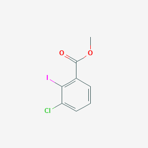 Methyl 3-chloro-2-iodobenzoate chemical structure (CAS 1071554-61-4)