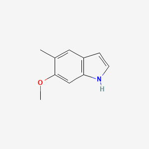 6-Methoxy-5-methyl-1H-indole chemical structure (CAS 1071973-95-9)