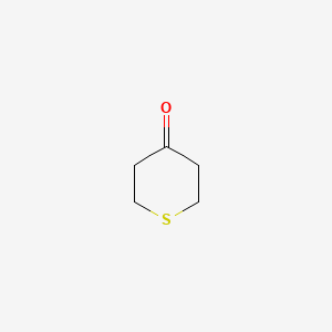 Tetrahydrothiopyran-4-one chemical structure (CAS 1072-72-6)