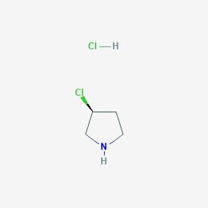 (S)-3-Chloropyrrolidine hydrochloride chemical structure (CAS 1072227-55-4)