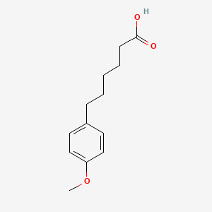 6-(4-Methoxyphenyl)hexanoic acid chemical structure (CAS 107228-87-5)