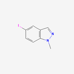 5-Iodo-1-methyl-1H-indazole chemical structure (CAS 1072433-59-0)