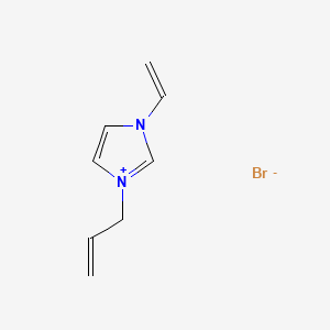 1-Allyl-3-vinyl-1H-imidazol-3-ium bromide chemical structure (CAS 1072788-73-8)