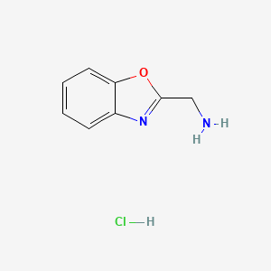 Benzo[d]oxazol-2-ylmethanamine hydrochloride chemical structure (CAS 1072806-65-5)