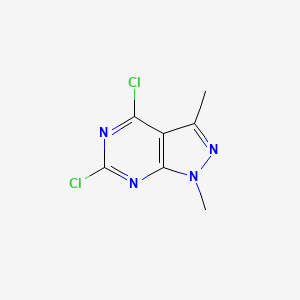 4,6-Dichloro-1,3-dimethyl-1H-pyrazolo[3,4-d]pyrimidine chemical structure (CAS 1072895-86-3)