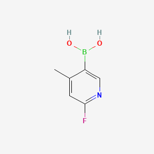 2-Fluoro-4-methyl-5-pyridineboronic acid chemical structure (CAS 1072944-18-3)