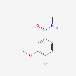 4-Bromo-3-methoxy-N-methylbenzamide chemical structure (CAS 1072944-34-3)